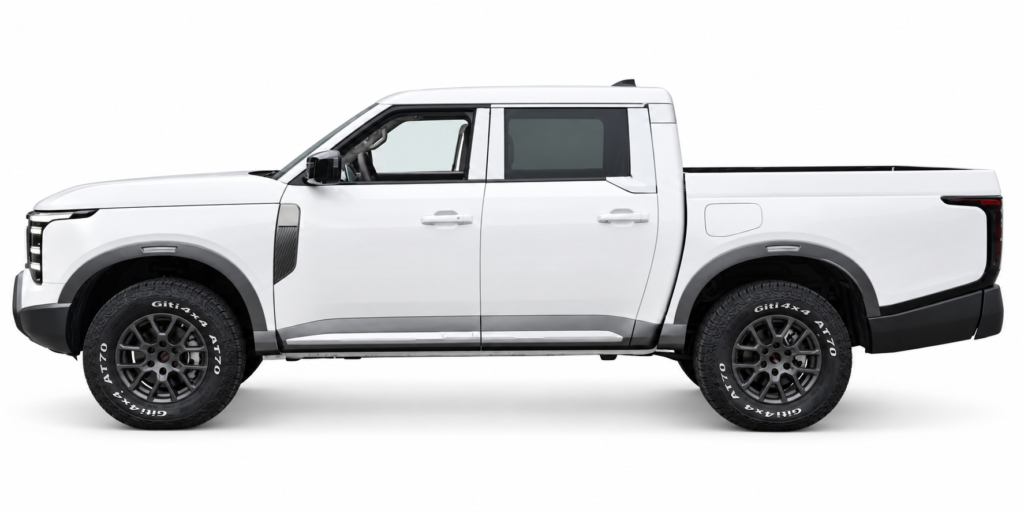 New Nissan Frontier Pro PHEV 4WD pickup truck on a white background