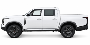 New Nissan Frontier Pro PHEV 4WD pickup truck on a white background